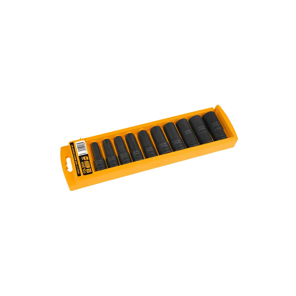 10PCS 1/2″ DEEP IMPACT SOCKET SET