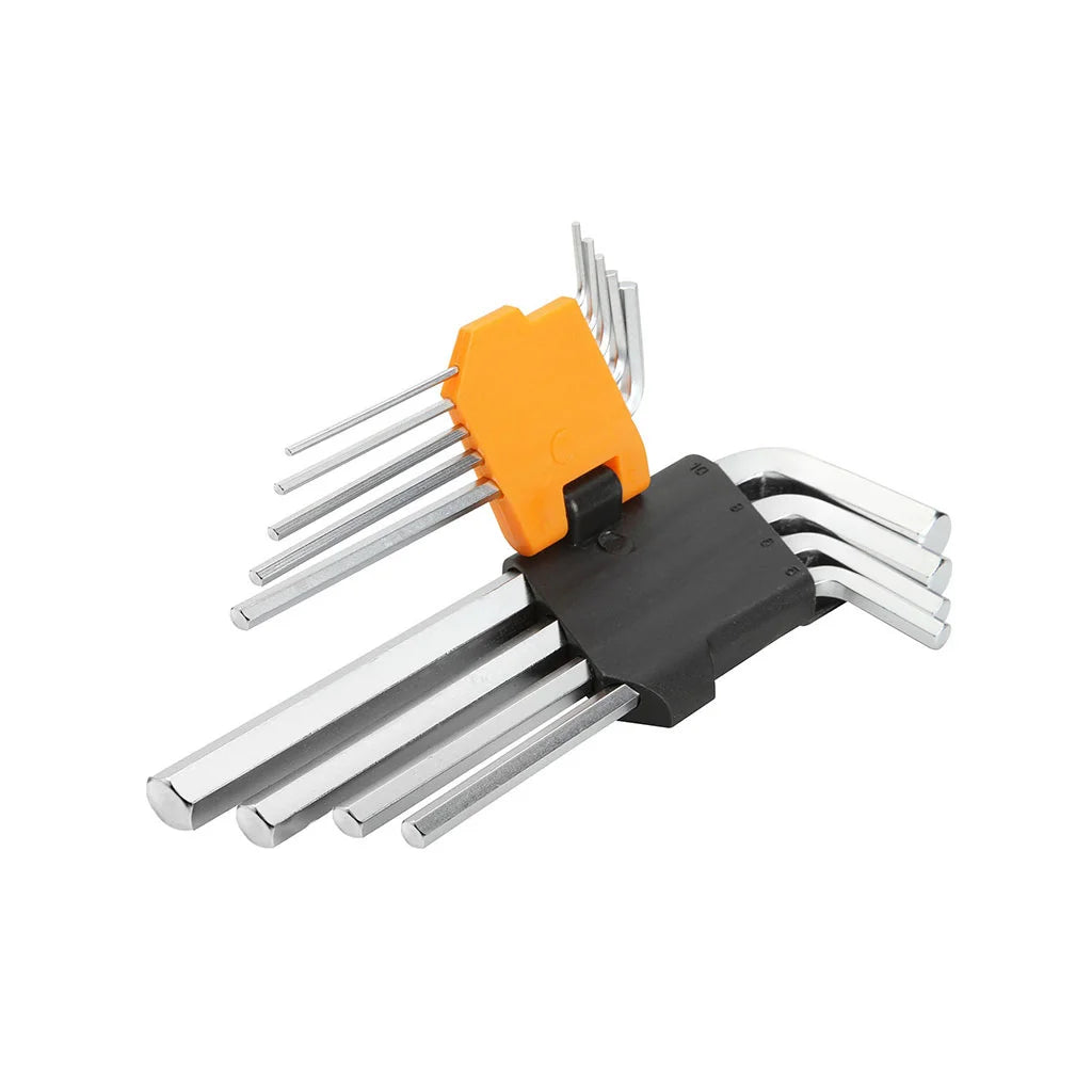 9PCS LONG ARM HEX KEY SET