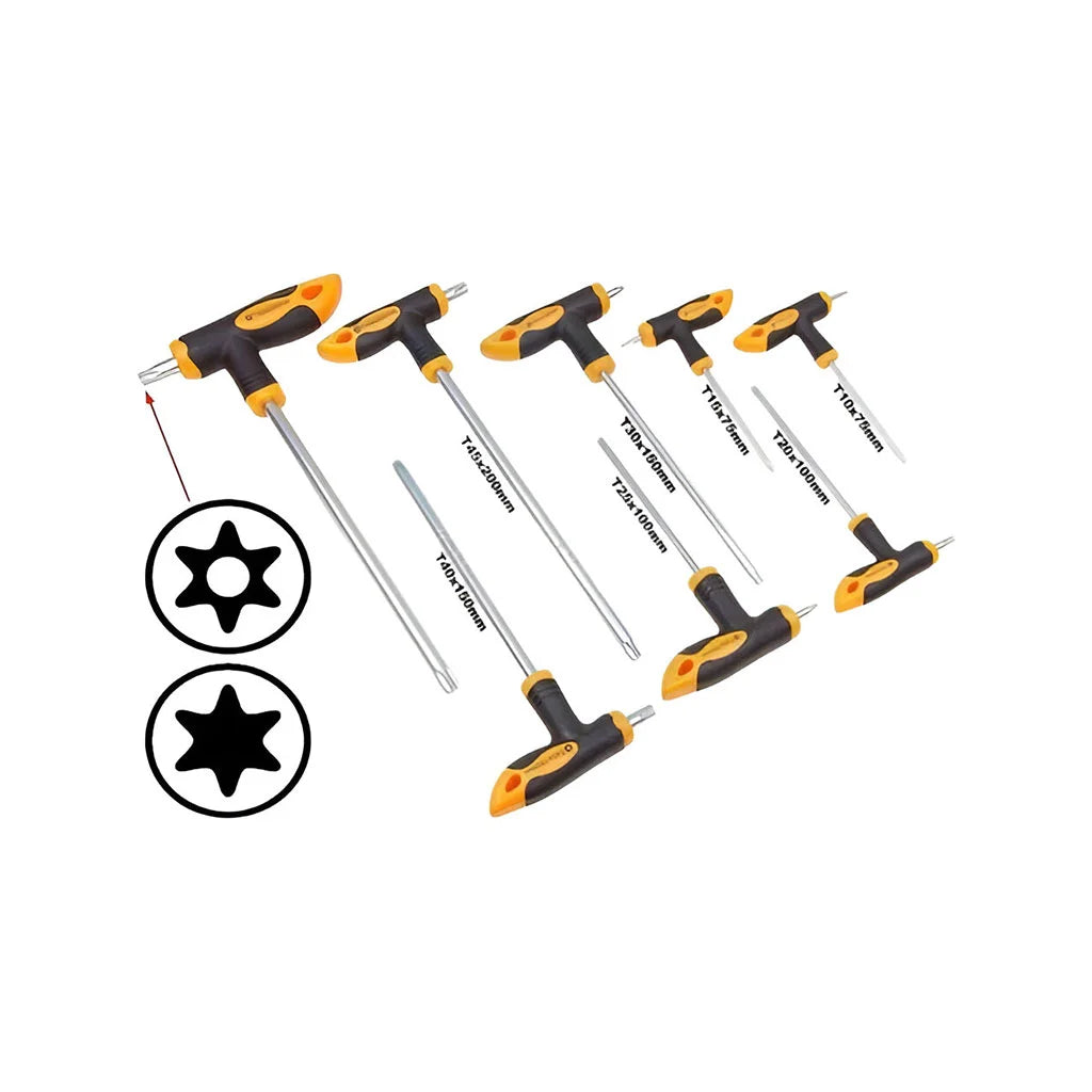 8PCS TORX T-HANDLE SCREWDRIVERS SET