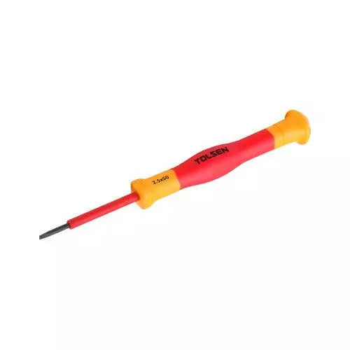 INSULATED PRECISION SLOTTED SCREWDRIVER - TOLSEN TOOLS KSA